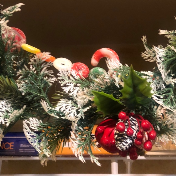 Festive Holiday Candy Swag Garland 8’+ Long Plastic Vintage Antique Christmas - Picture 2 of 6